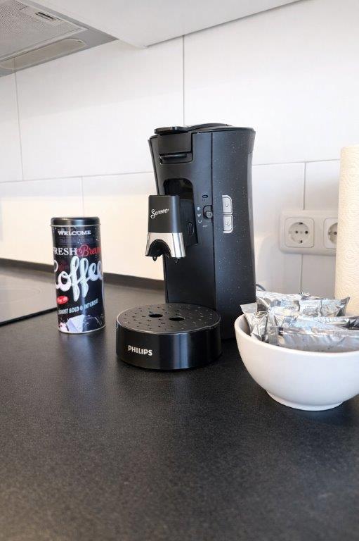 Kaffeemaschine in Apartment 17